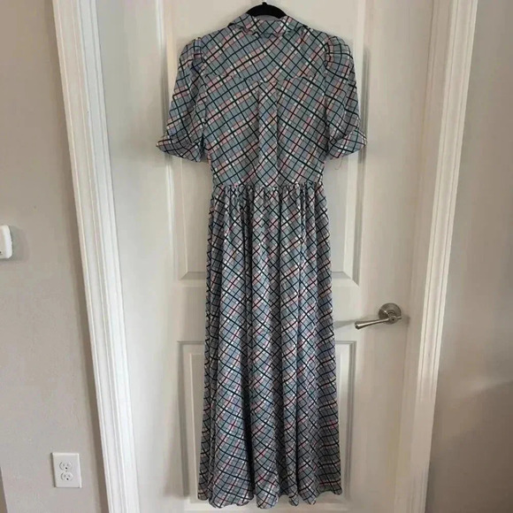 294 Gal Meets Glam Collection Colette Plaid Button Down Maxi Dress - Picture 9 of 9